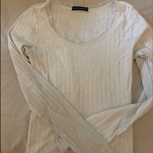 brandy white long sleeve
